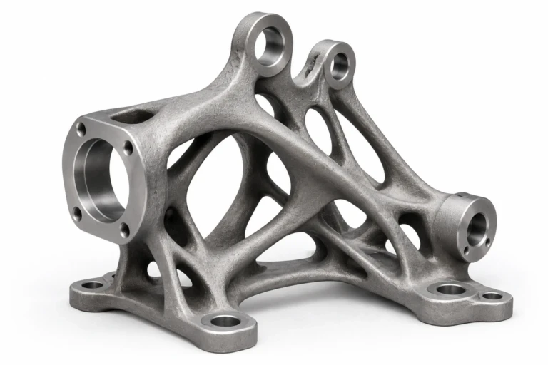Metal additive manufacturing failure analysis illustrated with a topology optimized 3D printed titanium bracket